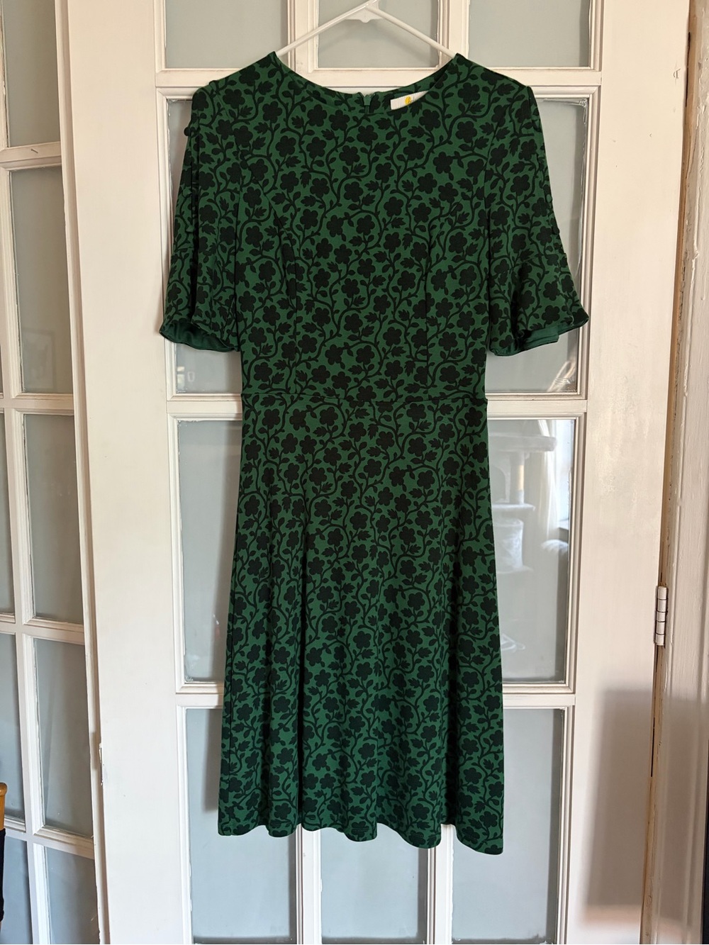 Boden Green and Black Dress